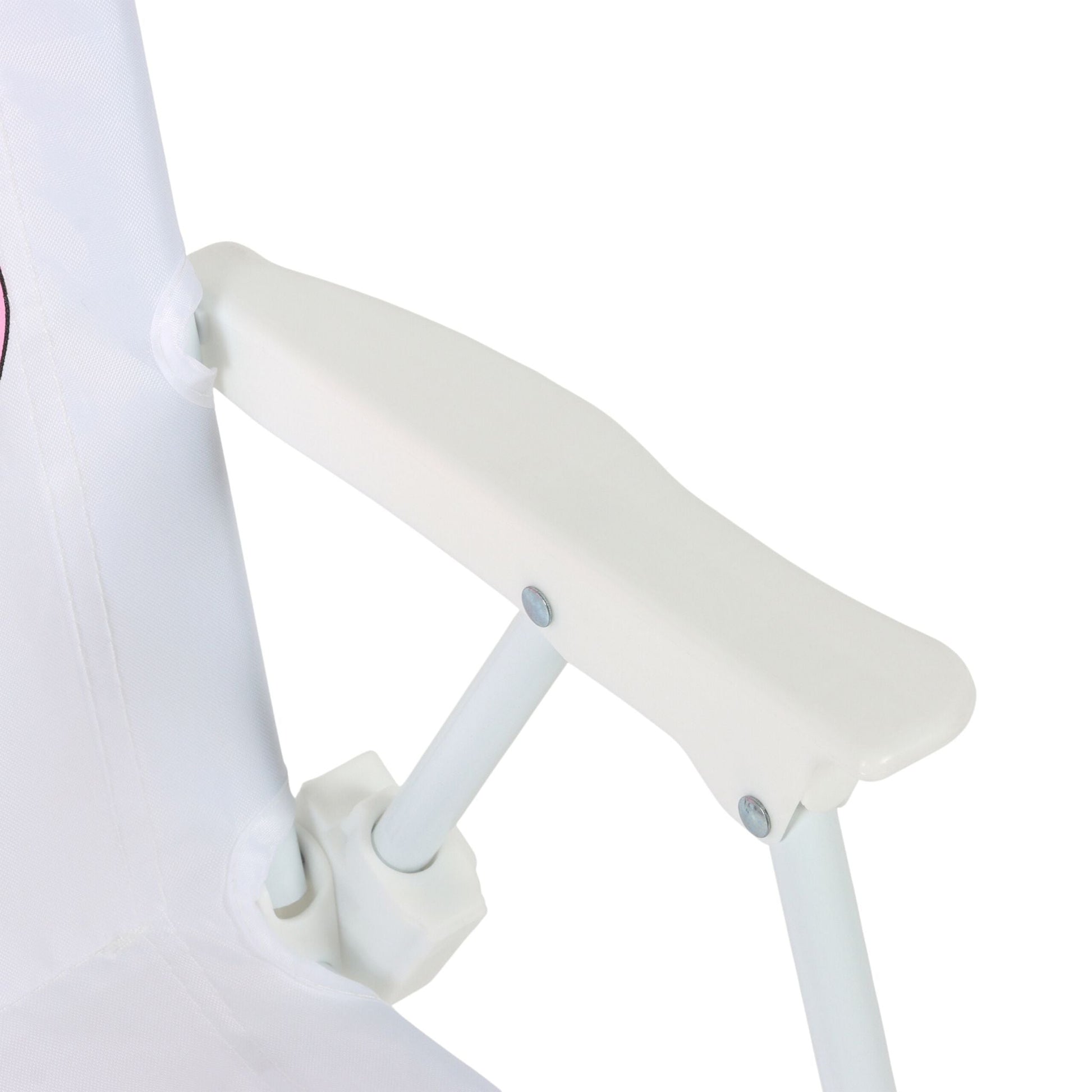 Kinder Klappstuhl mit Motiv Weiss-Rosa-Schwarz von Relaxdays