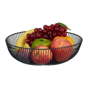 Obstschale Metall Schwarz von Relaxdays