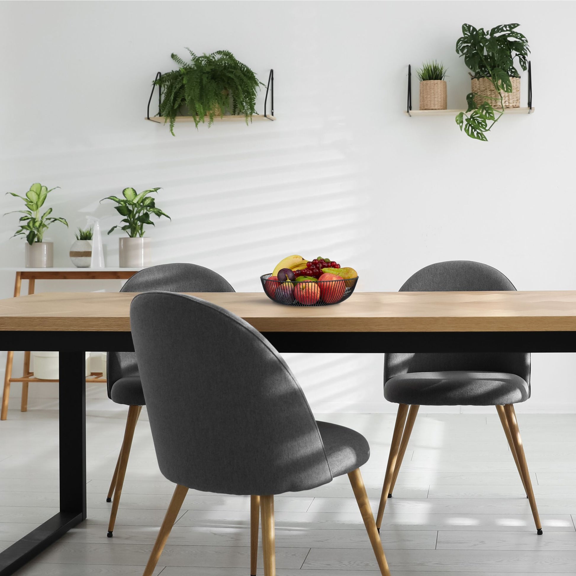 Obstschale Metall Schwarz von Relaxdays