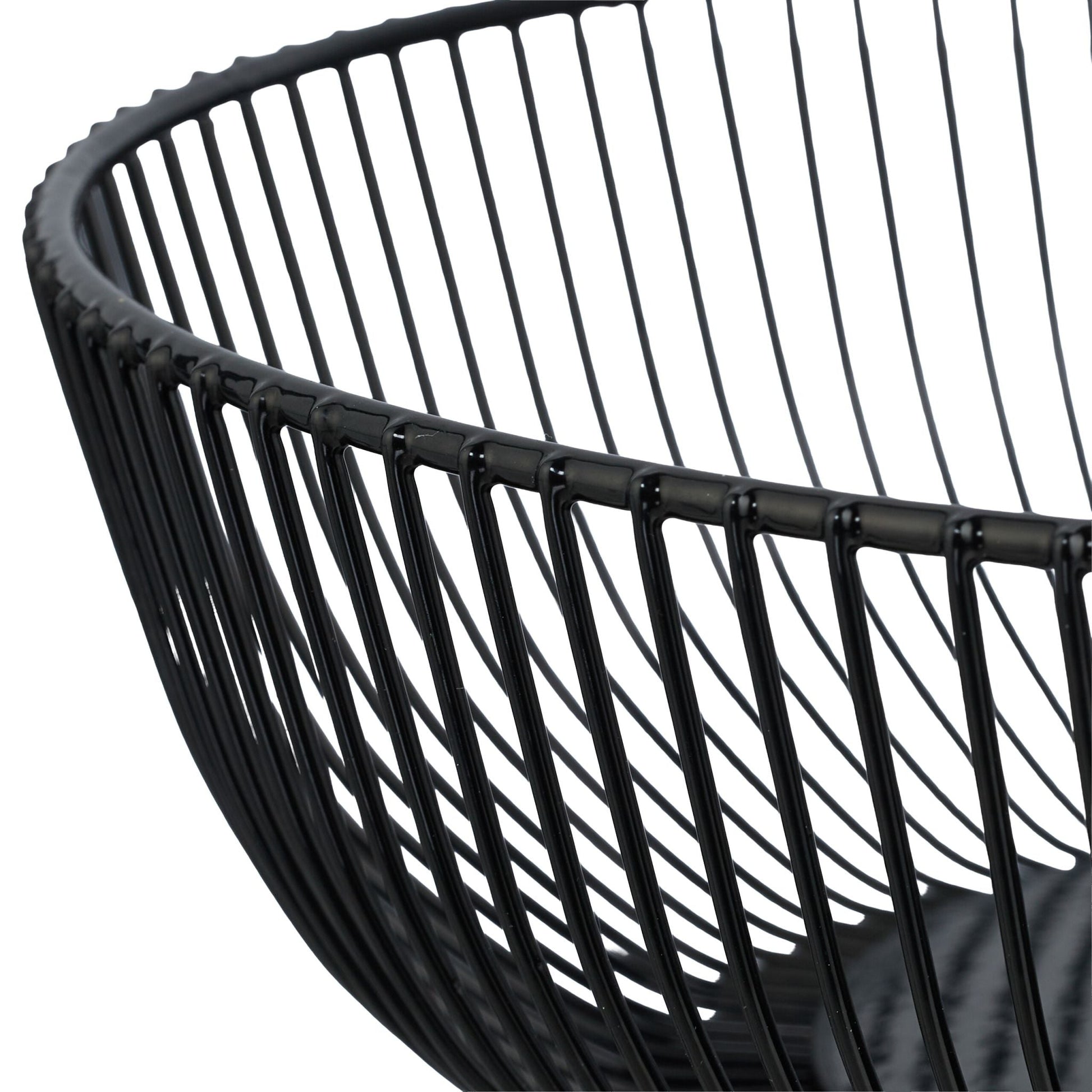 Obstschale Metall Schwarz von Relaxdays