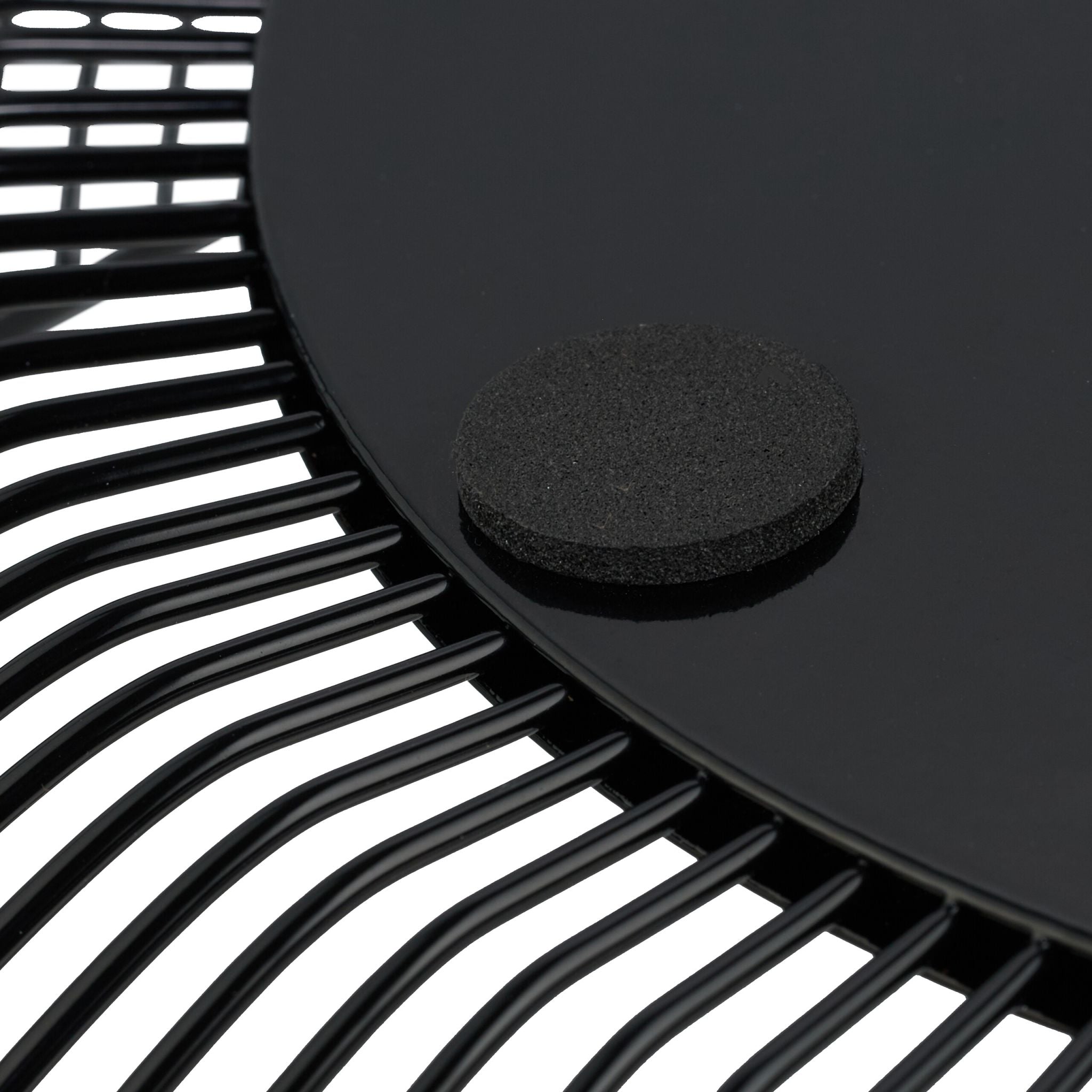 Obstschale Metall Schwarz von Relaxdays