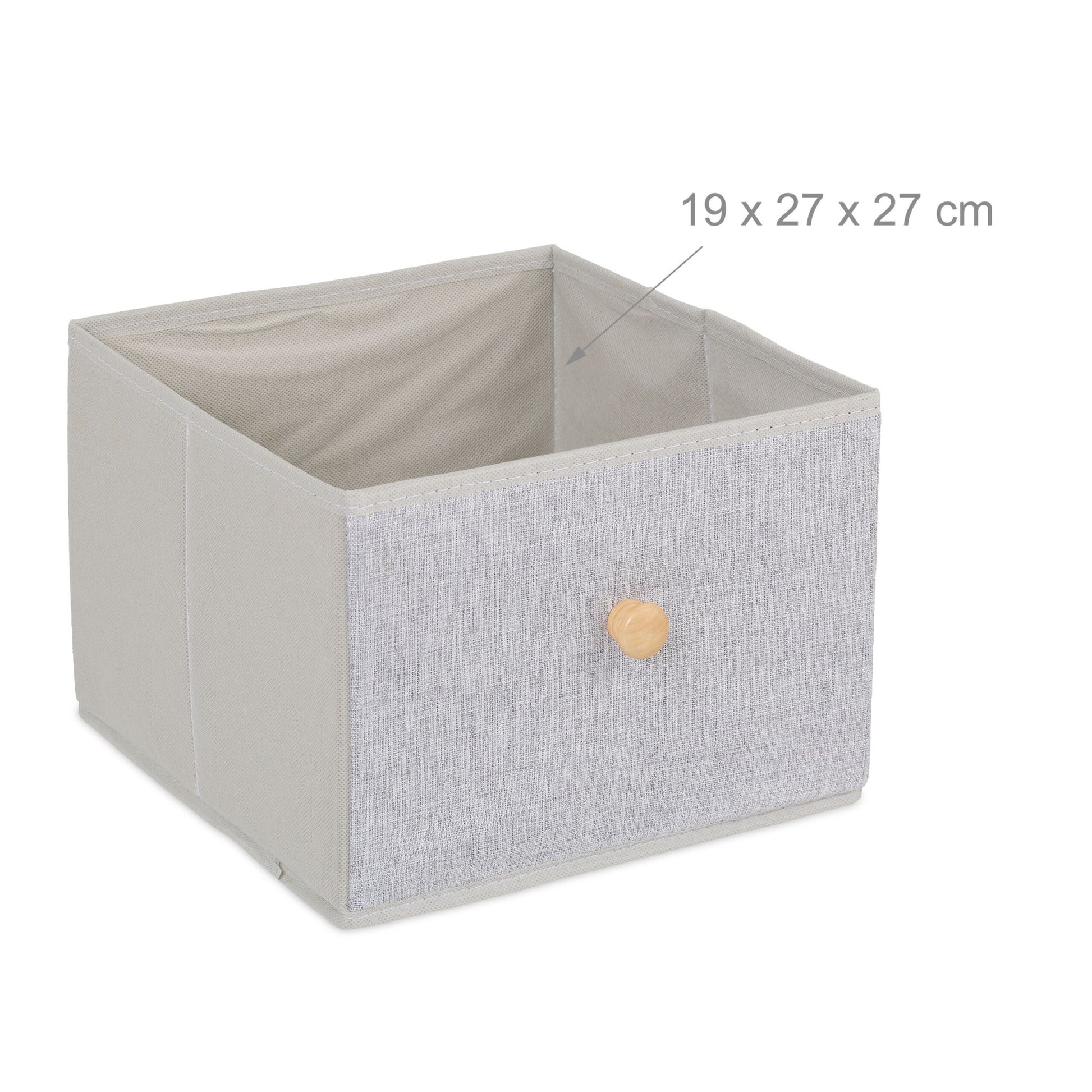 Kommode 6 Schubladen Weiss-Hellbraun-Grau von Relaxdays