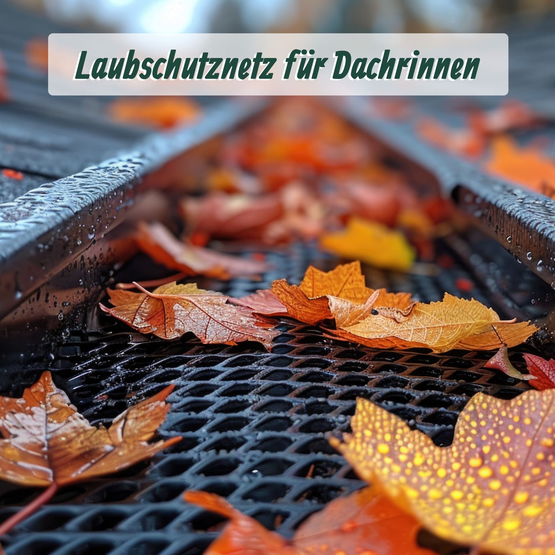 Dachrinnen Laubschutz 6 m Schwarz von Relaxdays