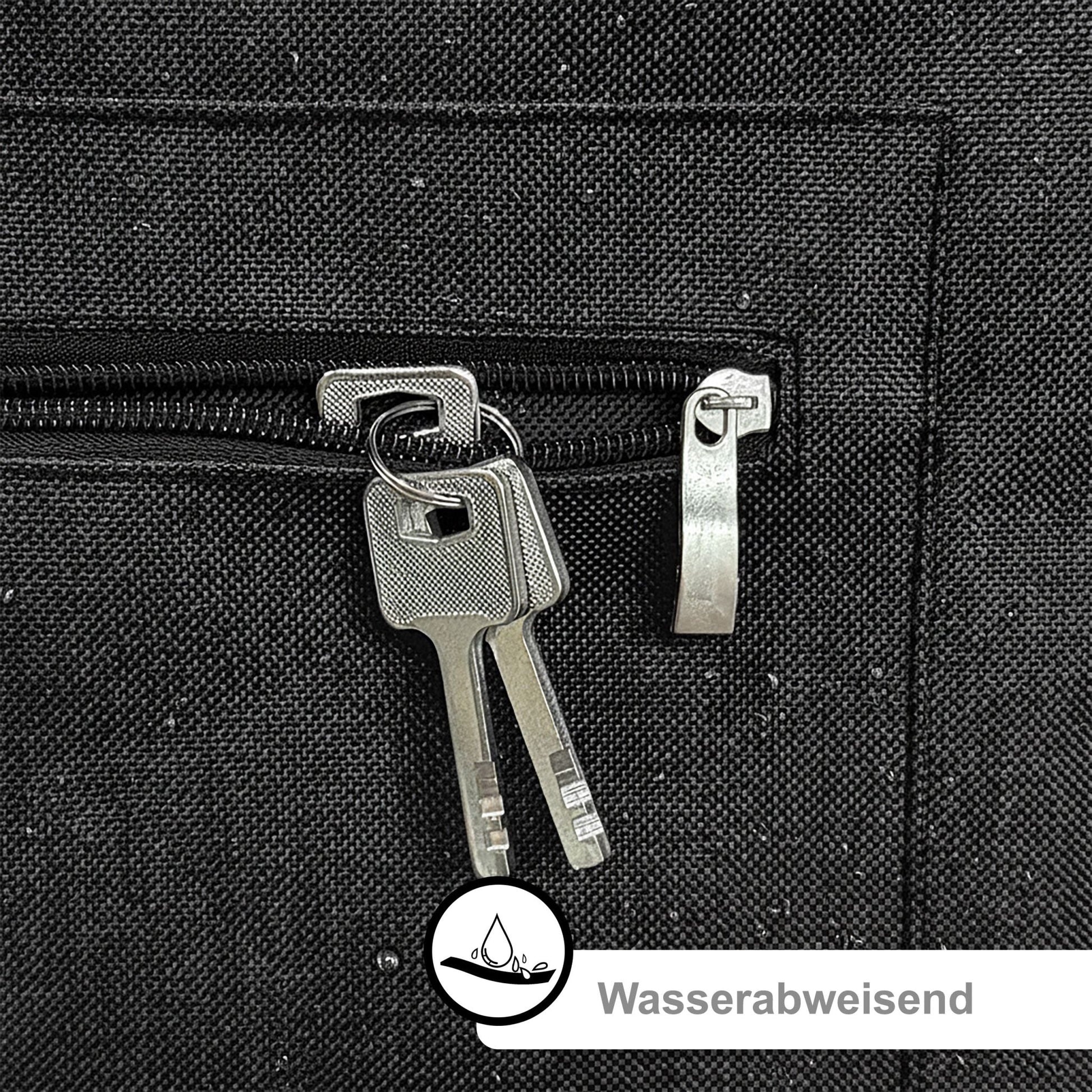 Klappbarer Einkaufstrolley 45L Schwarz-Silber von Relaxdays