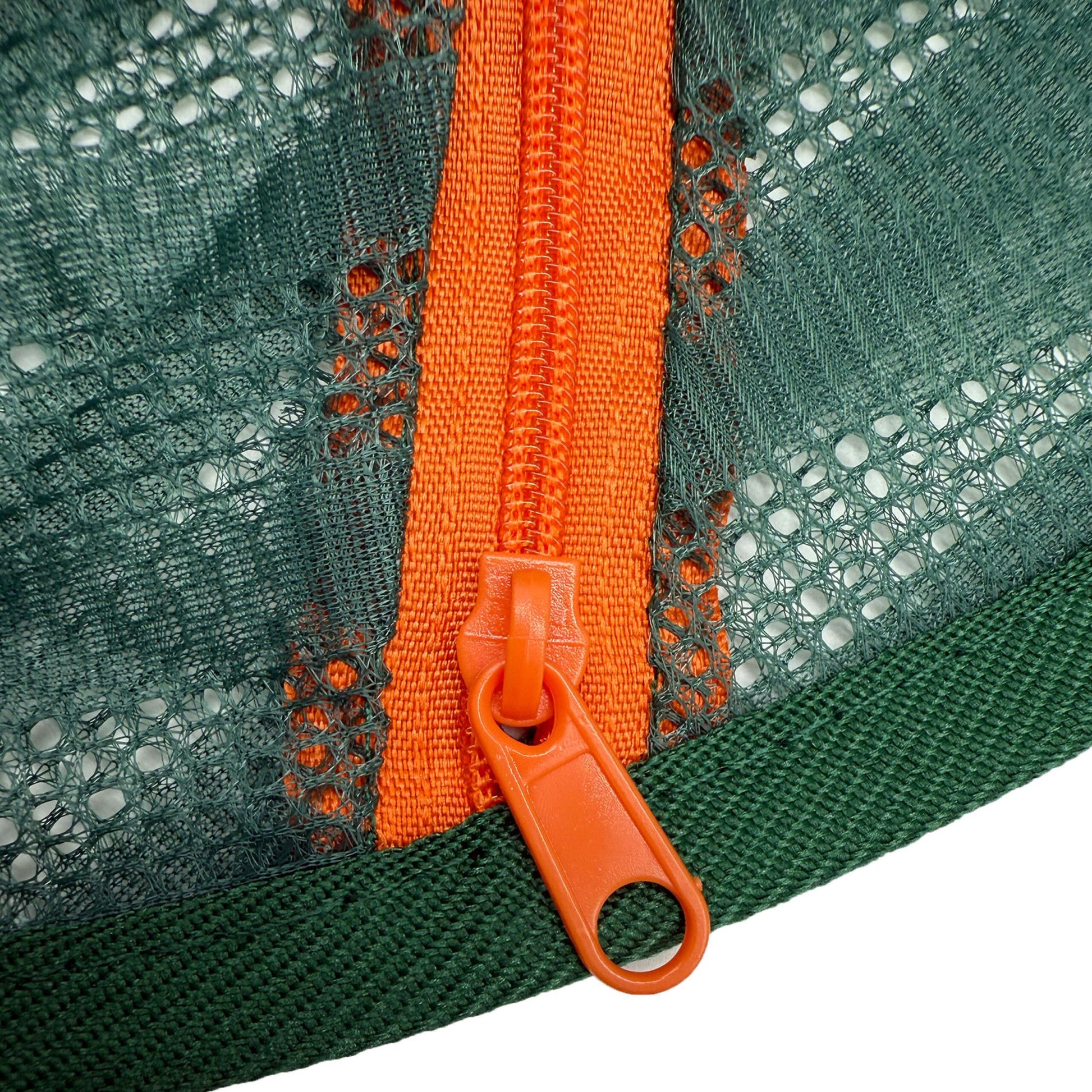 Faltbares Trockennetz oval Dunkelgrün-Orange von Relaxdays