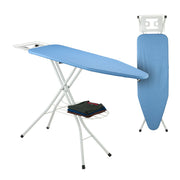 Bügelbrett 120 x 38cm Weiss-Hellblau von Relaxdays