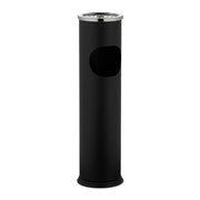 Standaschenbecher 56cm Schwarz-Silber von Relaxdays