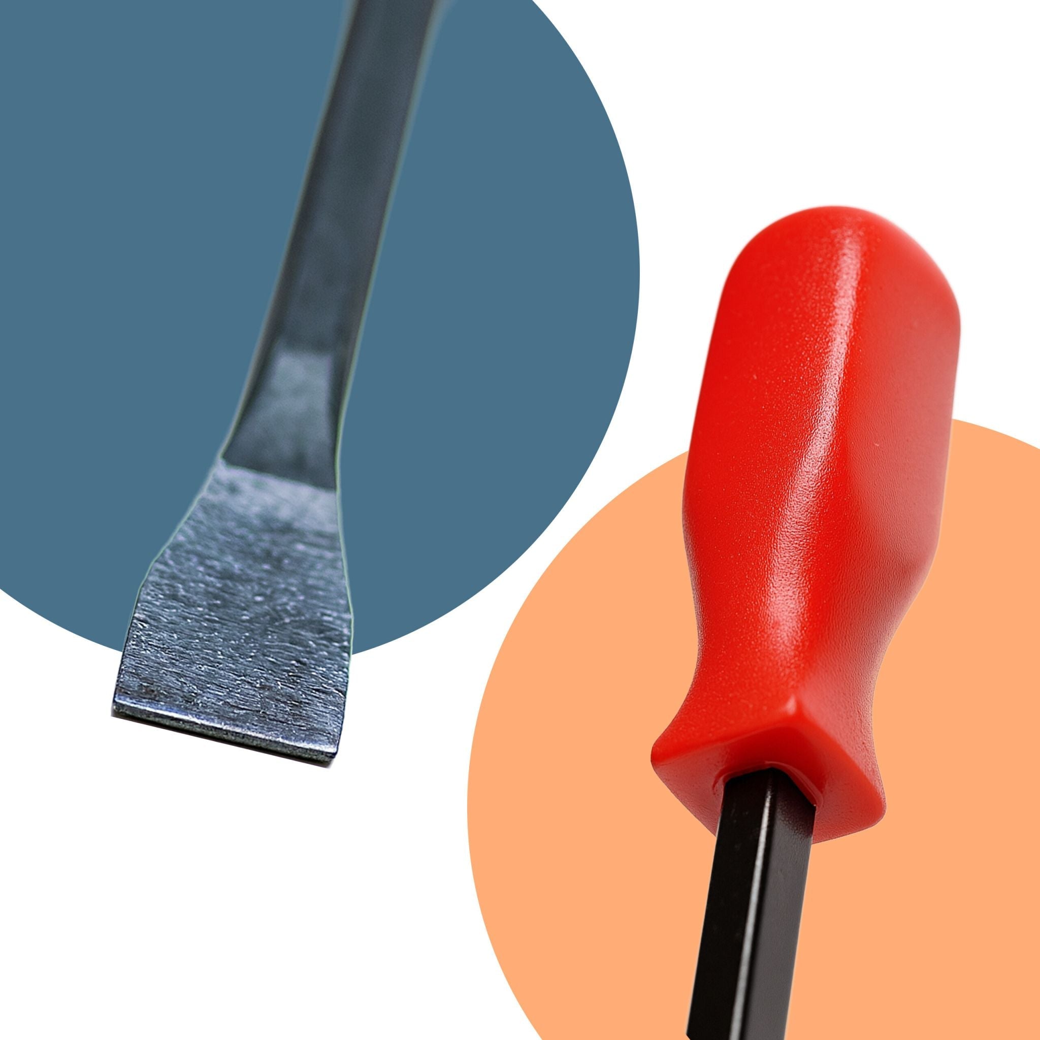 Stemmhebel Set 200–600 mm Rot-Schwarz von Relaxdays