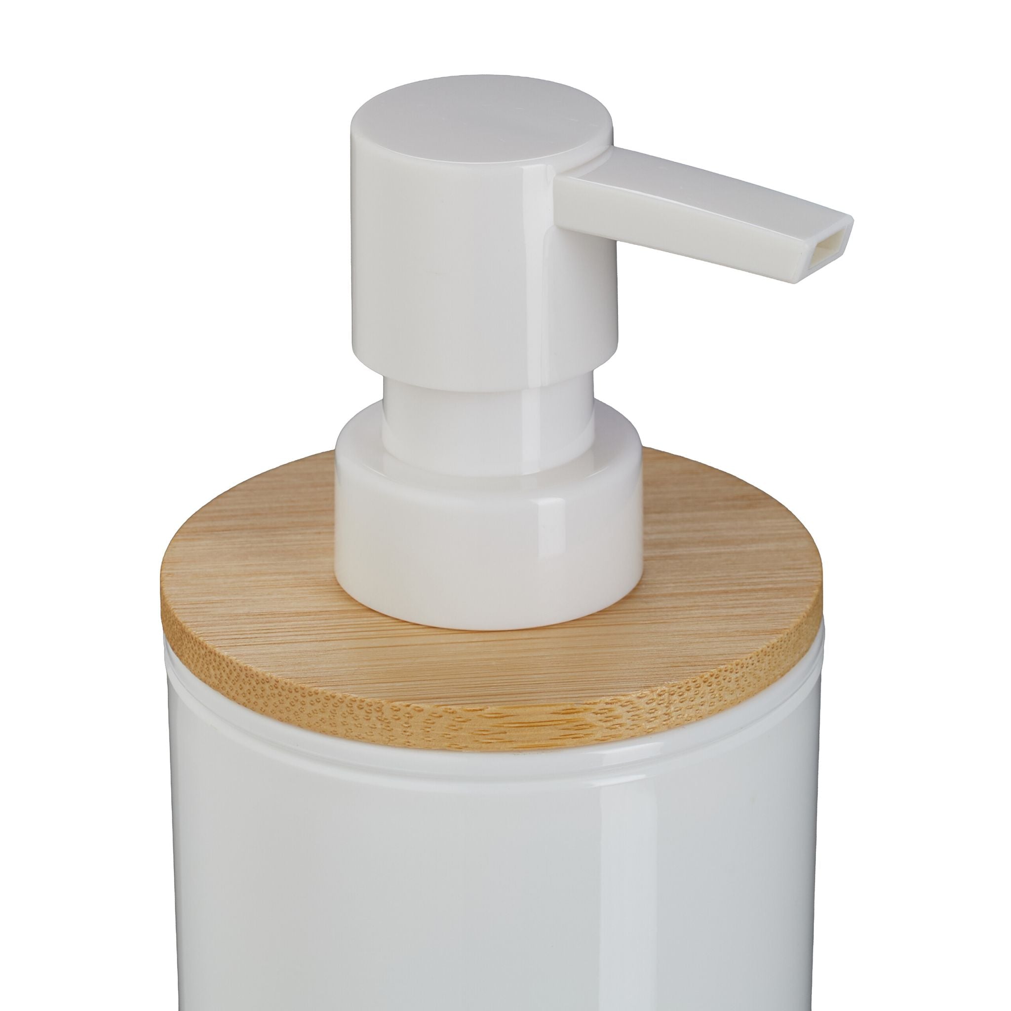 Badezimmer-Set 7-tlg. Weiss-Hellbraun