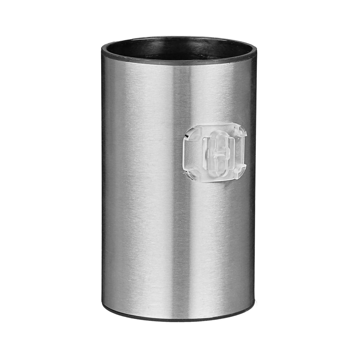 Toilettenbürste zur Wandmontage Schwarz-Silber von Relaxdays