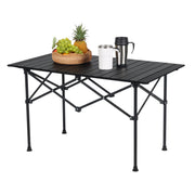 Faltbarer Campingtisch Stahl Schwarz von Relaxdays