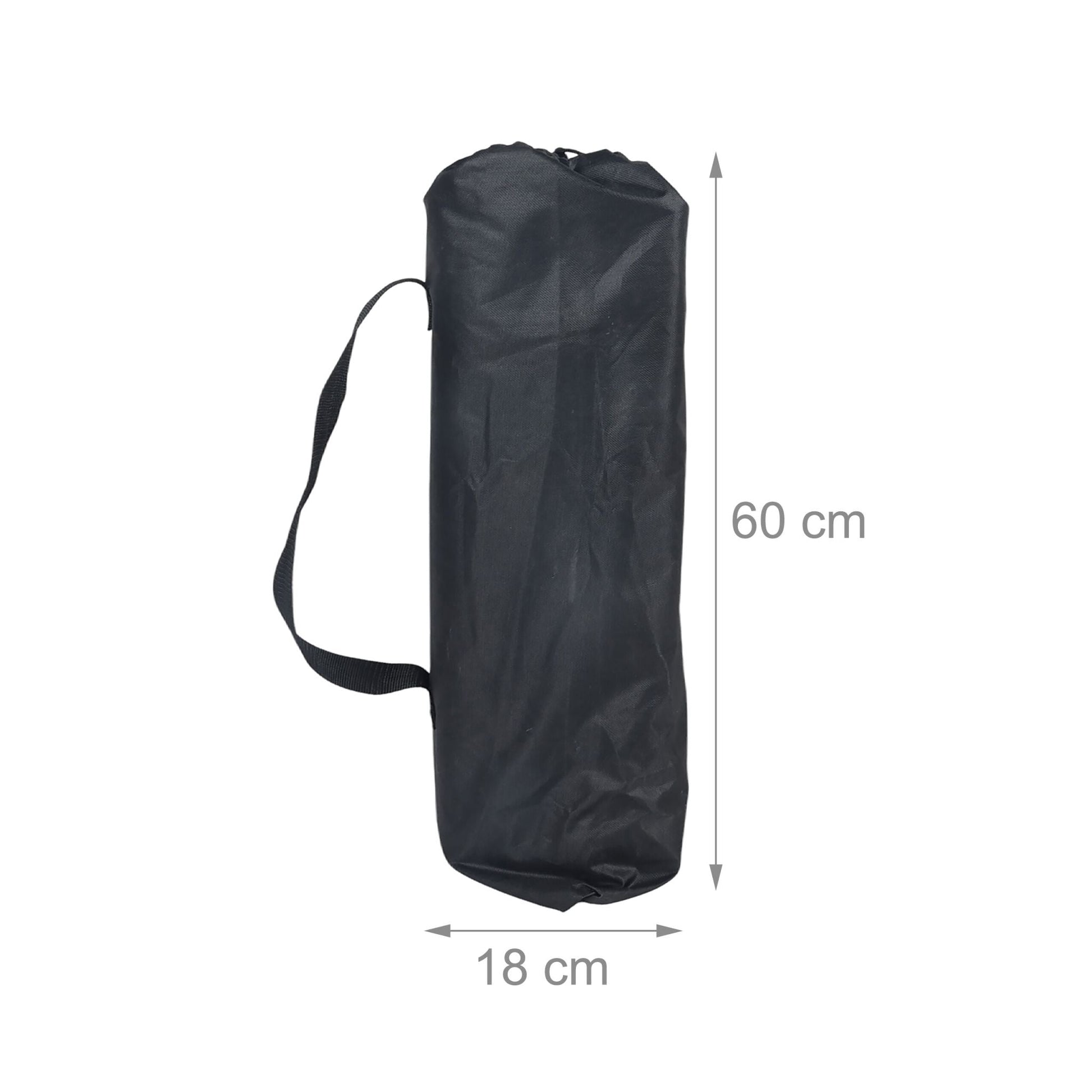 Faltbarer Campingtisch Stahl Schwarz von Relaxdays
