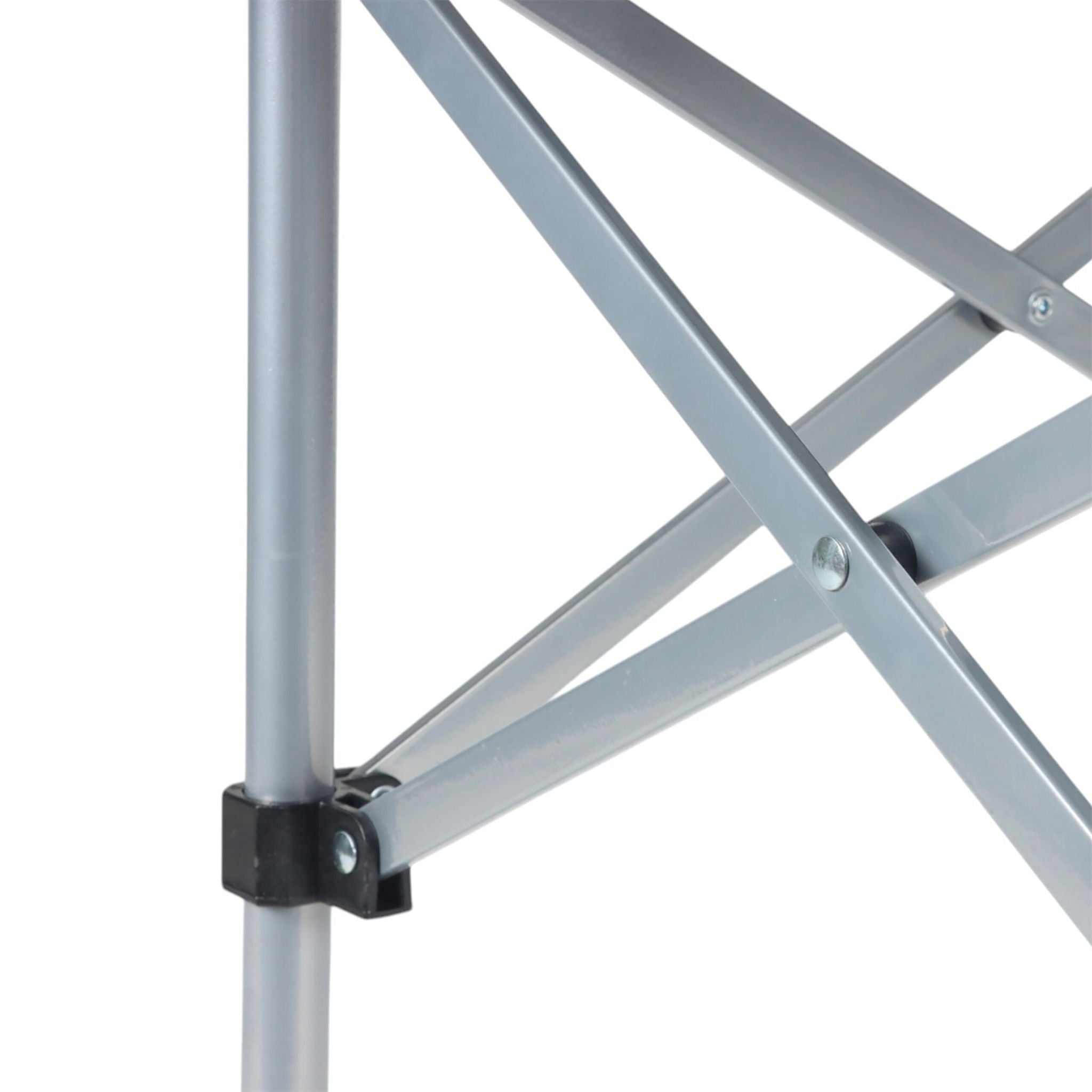 Faltbarer Campingtisch Stahl Silber von Relaxdays