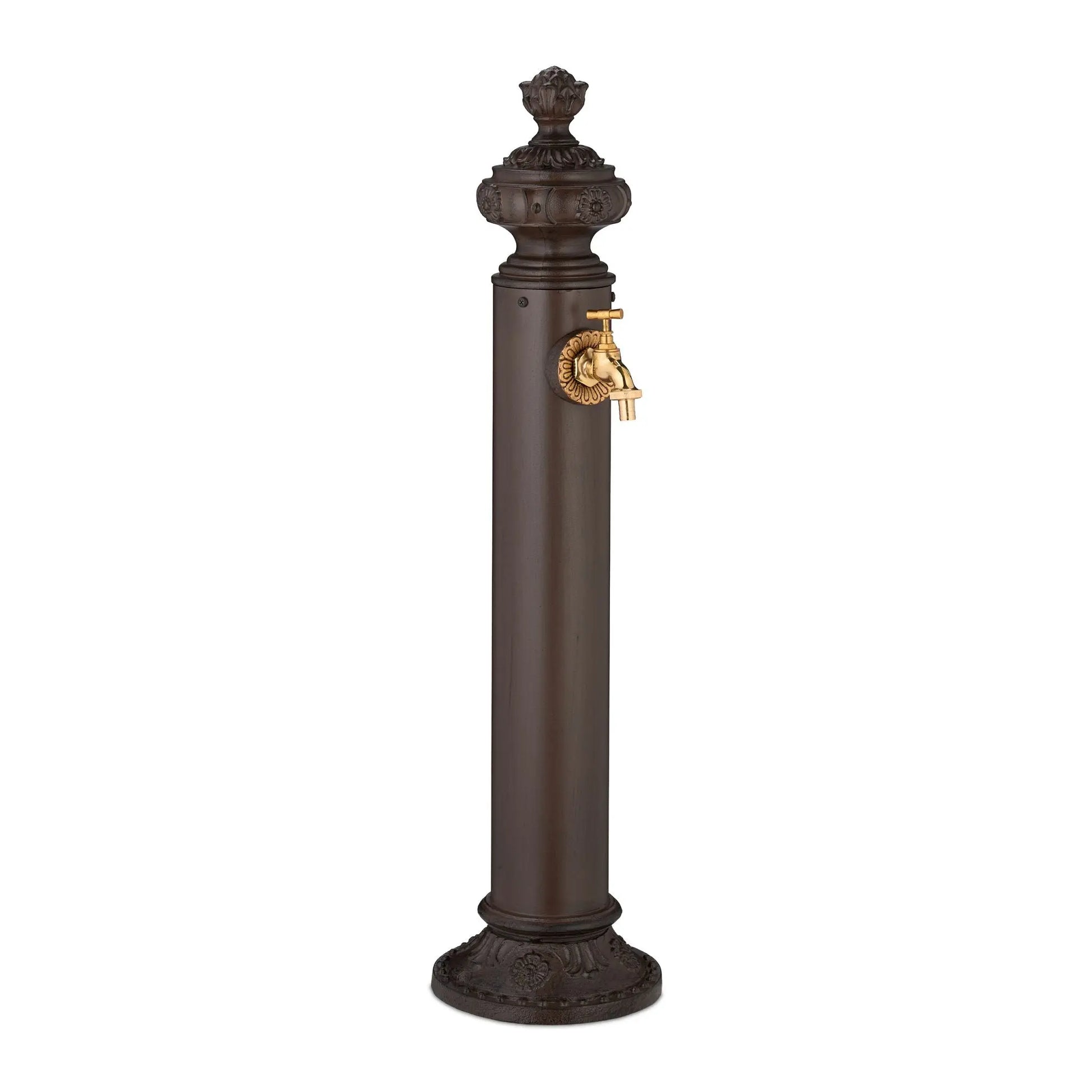 Standbrunnen antik 87cm Braun-Gold von Relaxdays