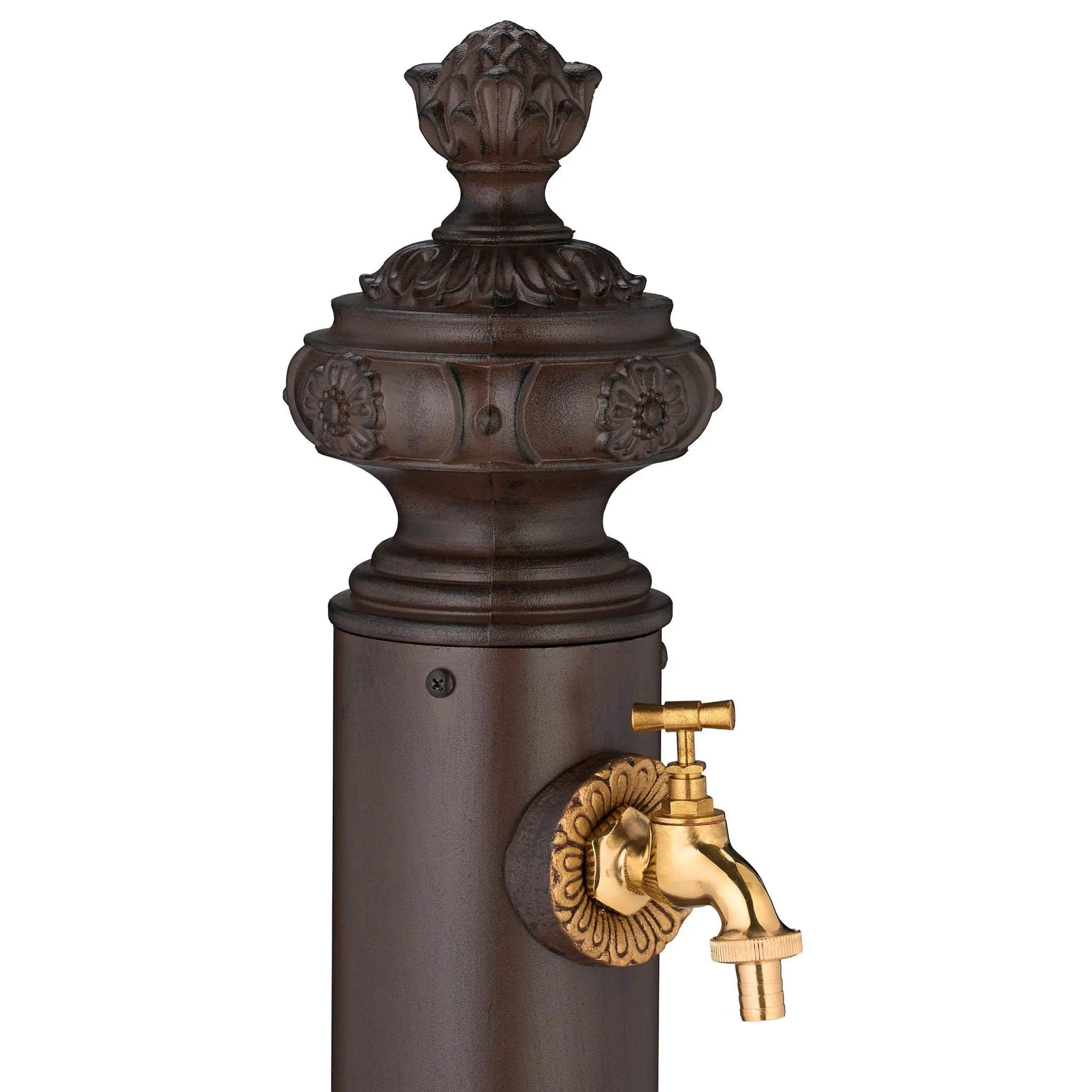 Standbrunnen antik 87cm Braun-Gold von Relaxdays