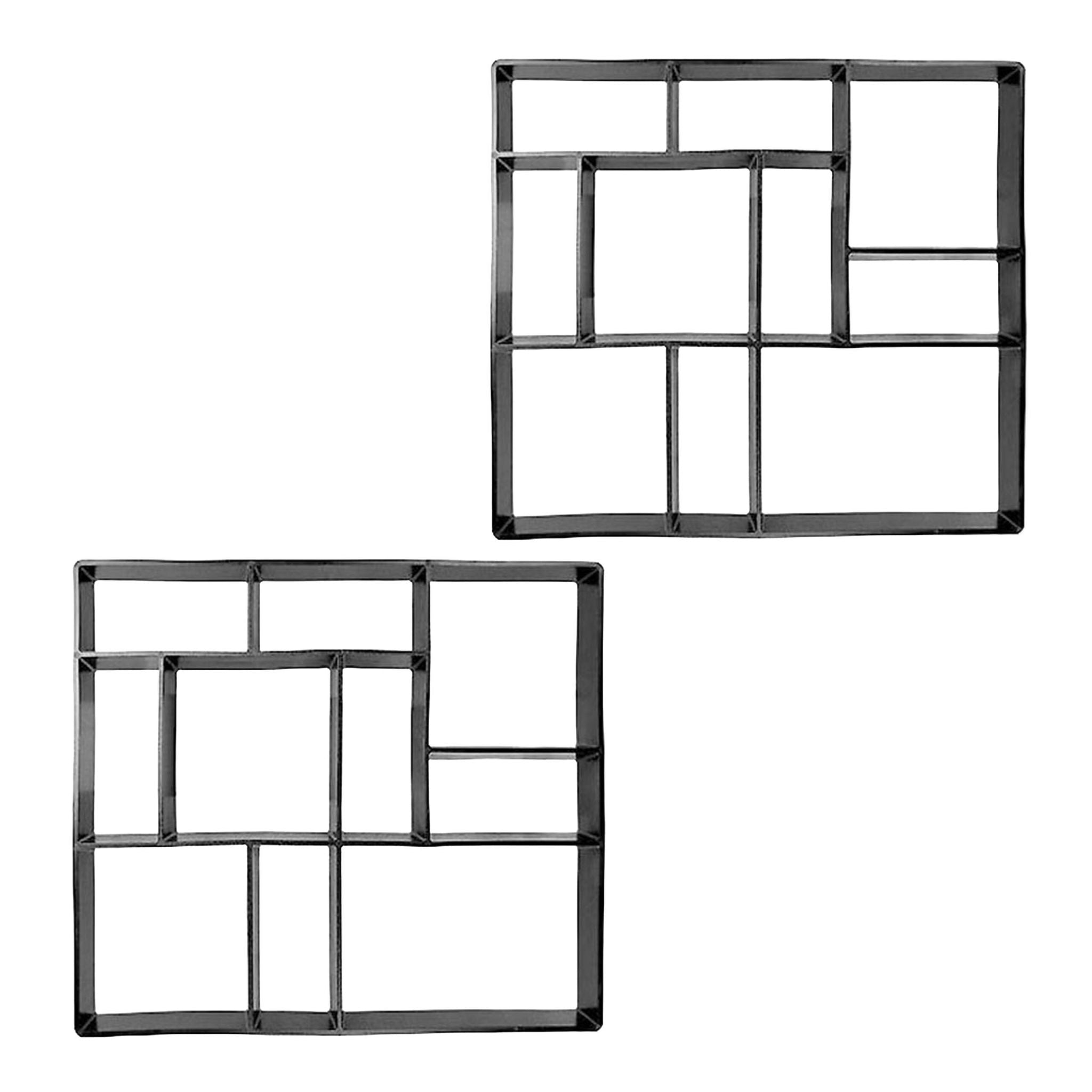 Pflasterform 2er-Set 40 x 45cm Schwarz von guteszeug.ch