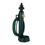Standbrunnen antik 83cm Schlauchalter Dunkelgrün-Gold von Relaxdays