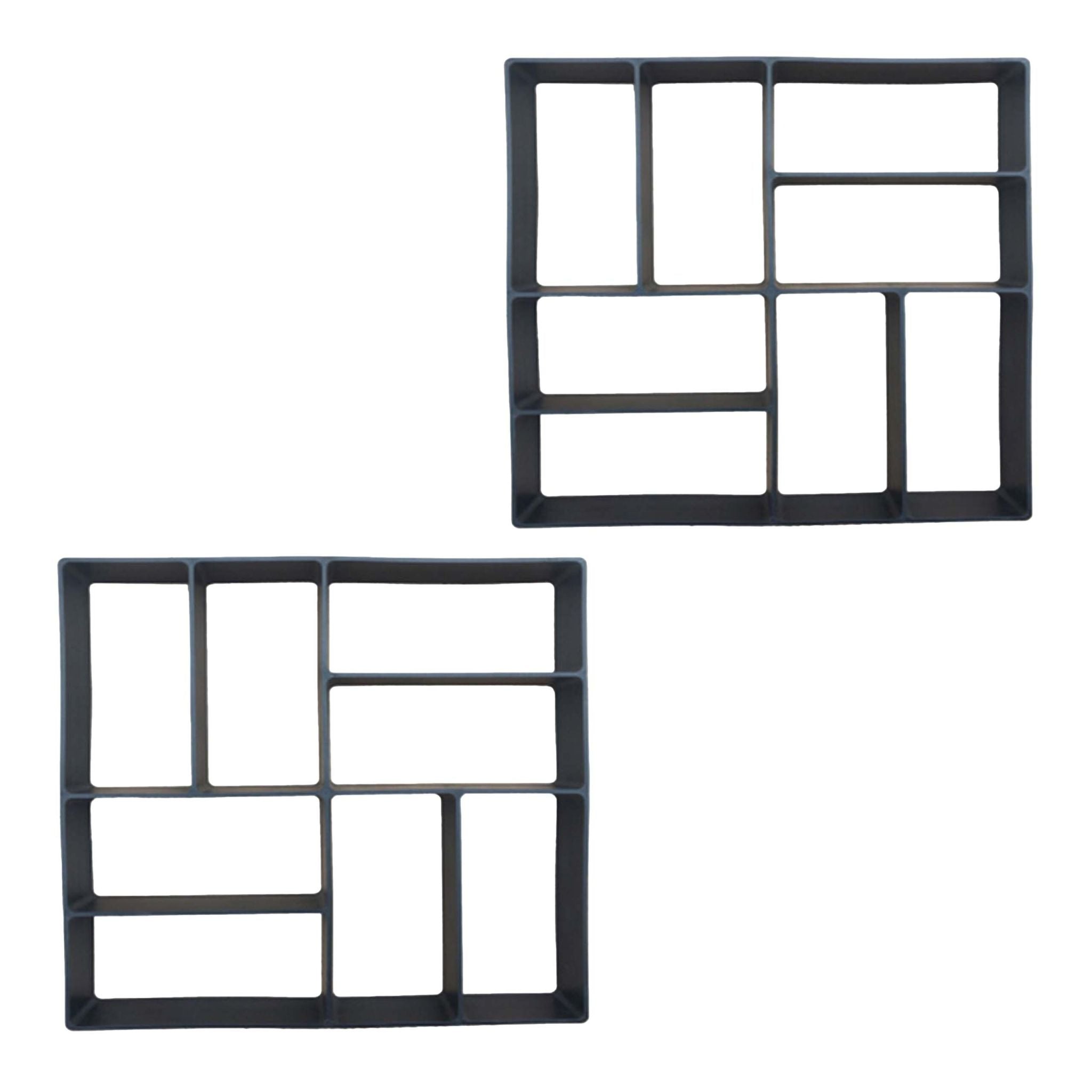 Pflasterform 2er-Set 40 x 40cm Schwarz von guteszeug.ch