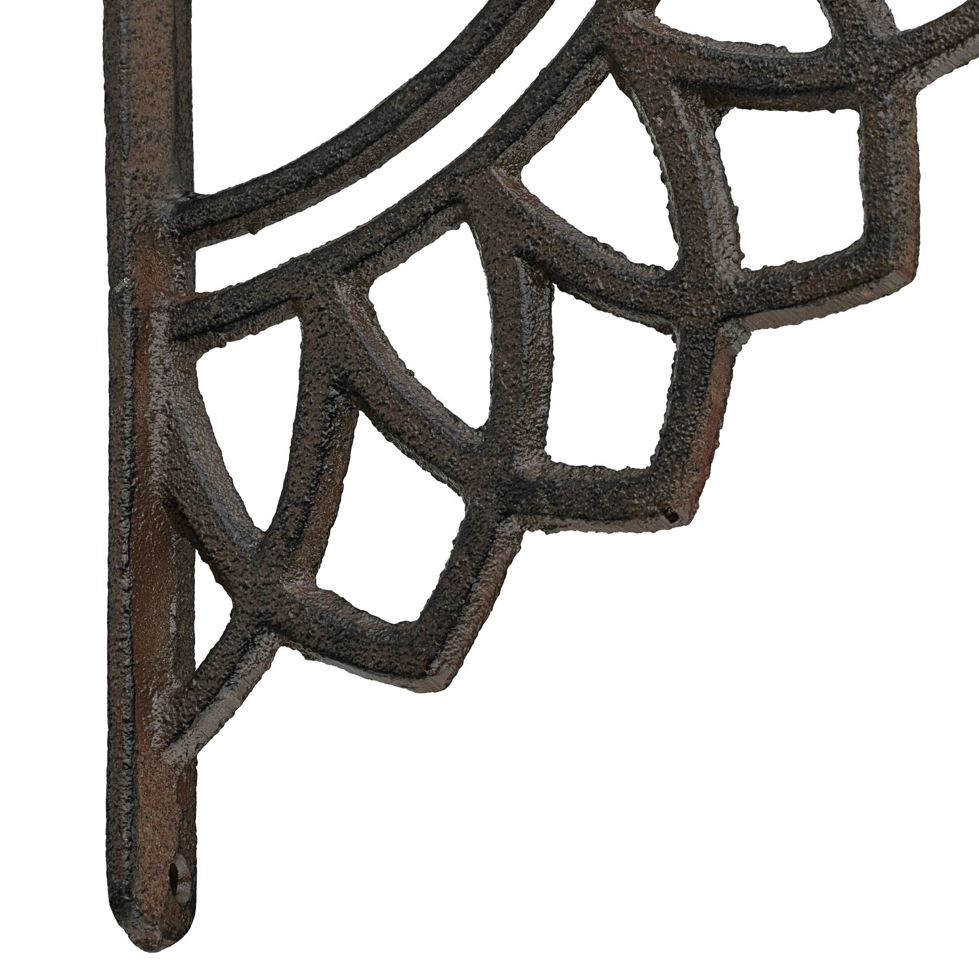 Regalträger 2er-Set Mandala-Design Braun von Relaxdays