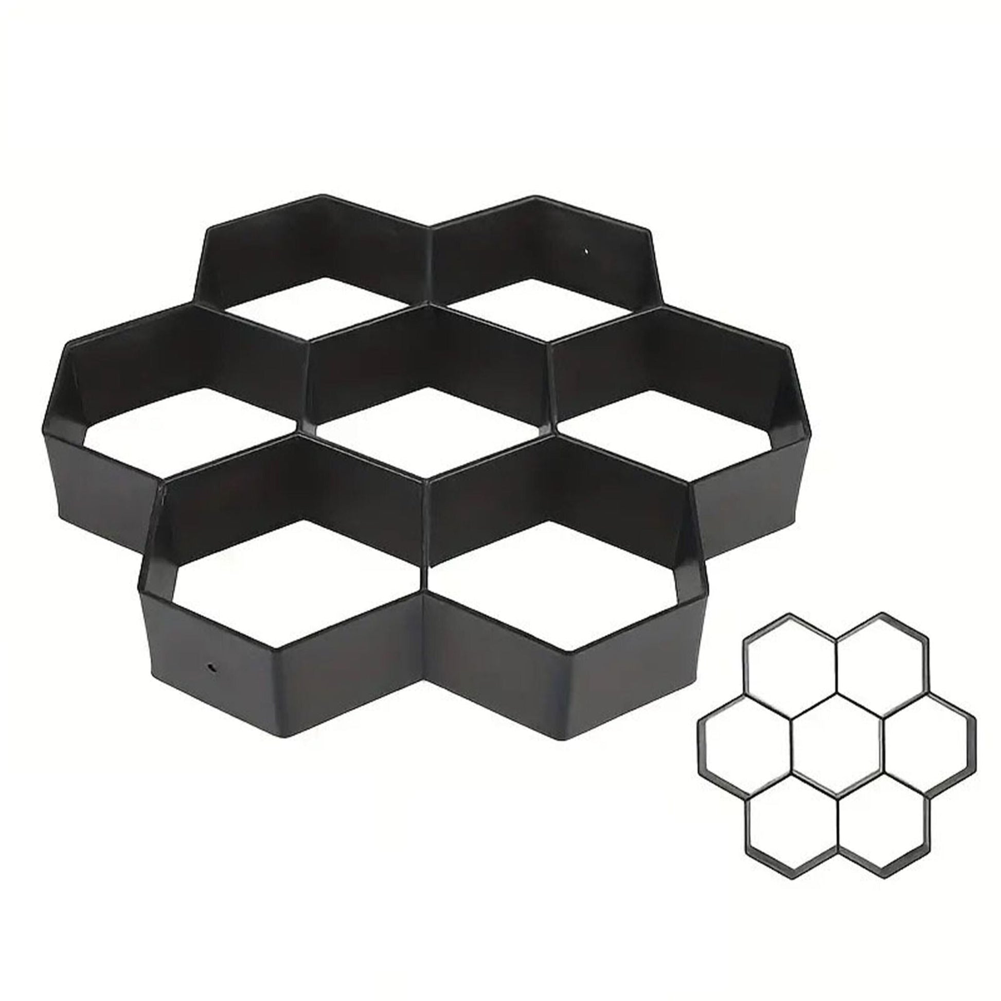 Pflasterform Bienenwabe 2er-Set Schwarz von Relaxdays