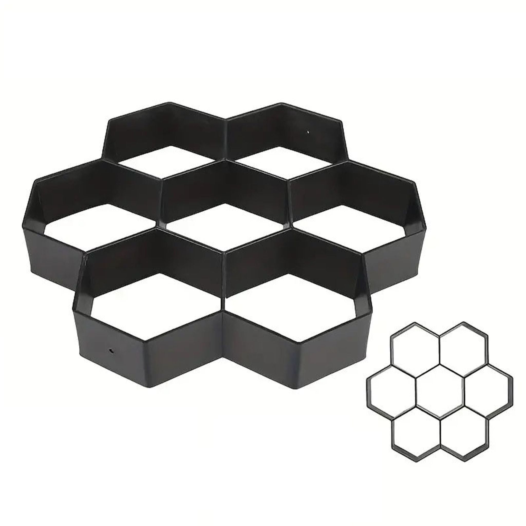 Pflasterform Bienenwabe 2er-Set Schwarz von Relaxdays