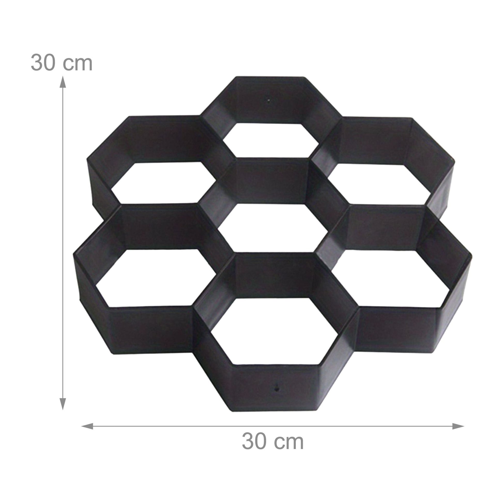 Pflasterform Bienenwabe 2er-Set Schwarz von Relaxdays