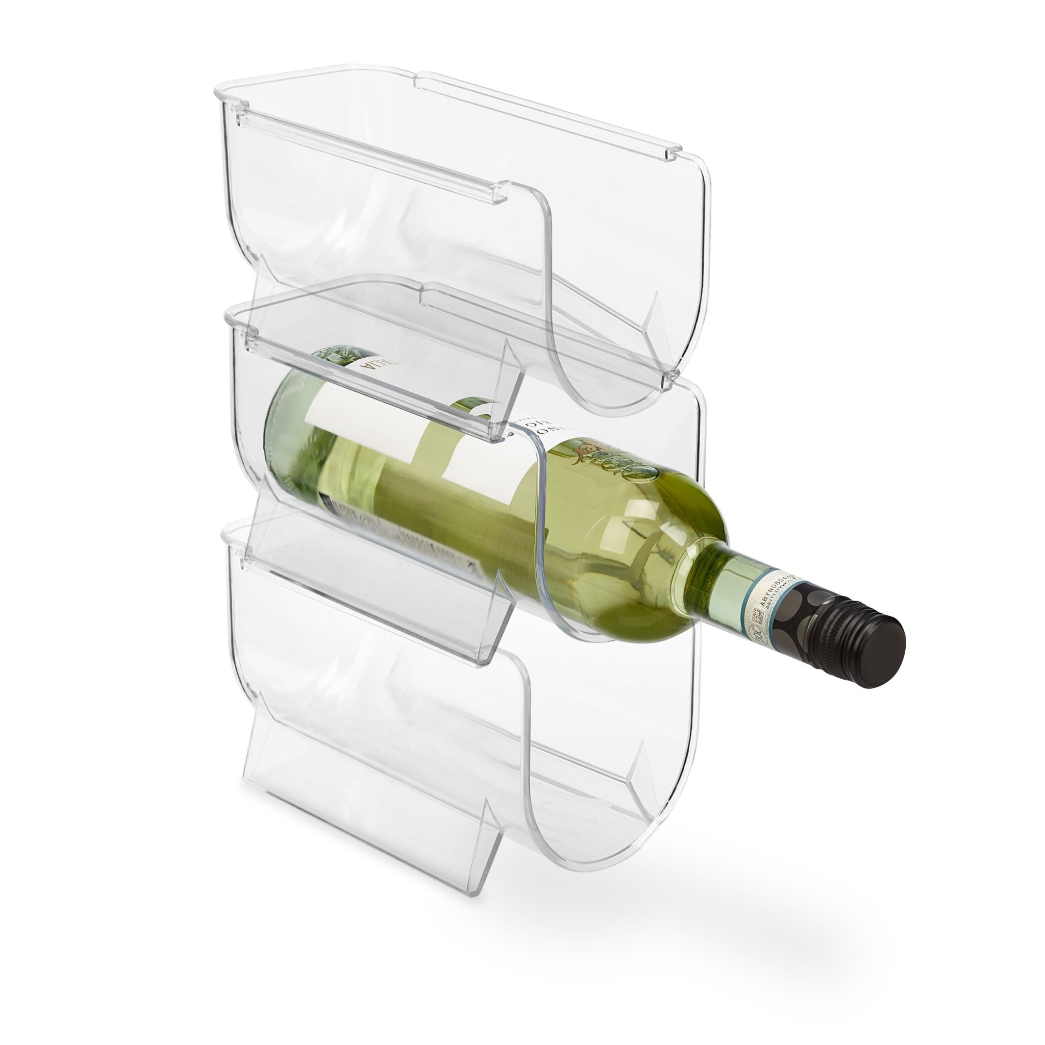 Kühlschrank Organizer Flaschen Set Transparent von Relaxdays