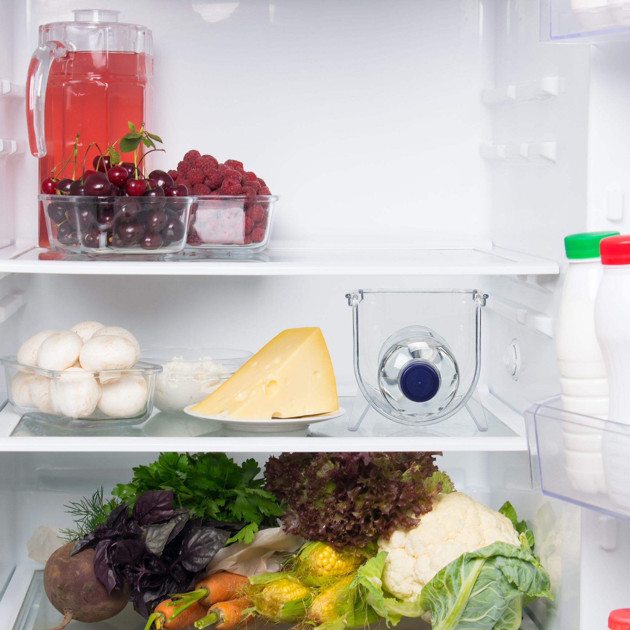 Kühlschrank Organizer Flaschen Set Transparent von Relaxdays