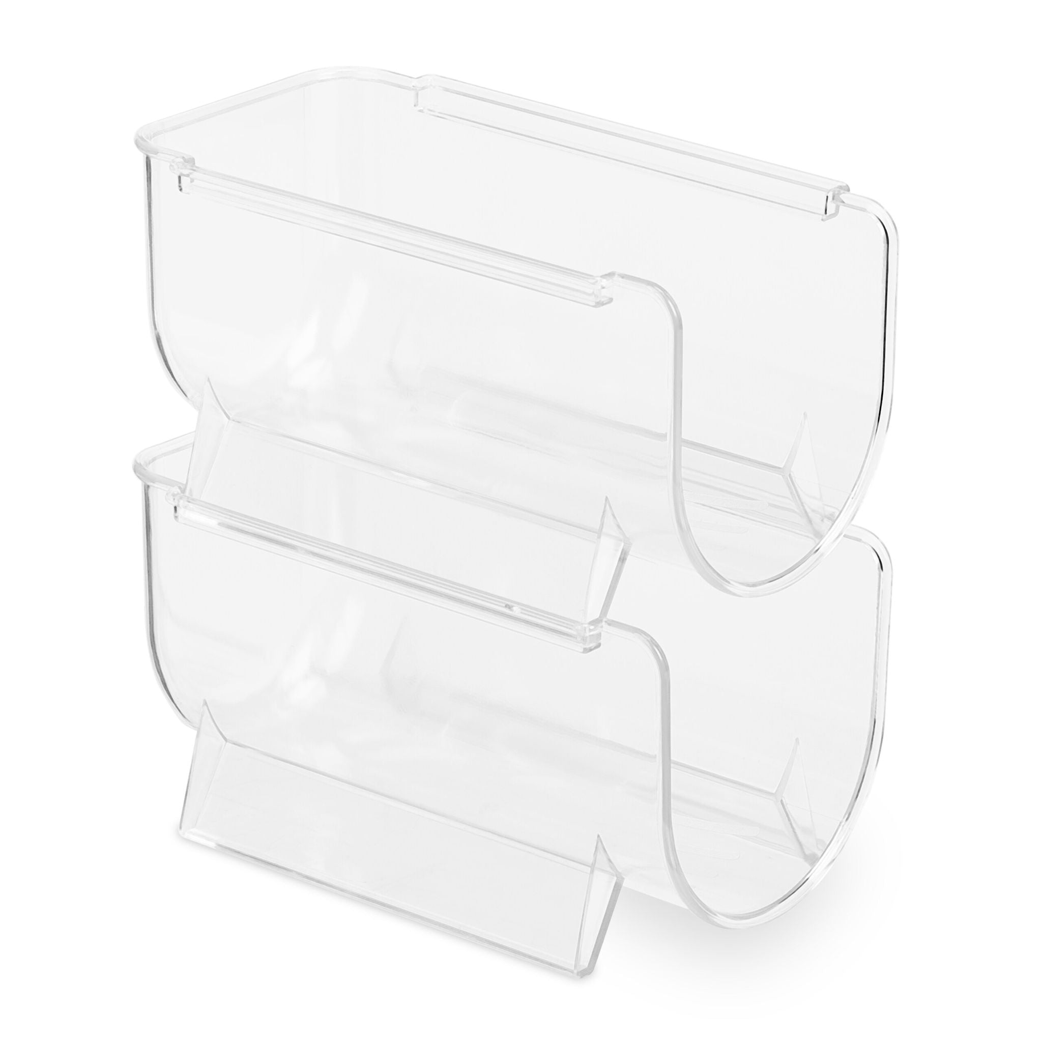 Kühlschrank Organizer Flaschen Set Transparent von Relaxdays