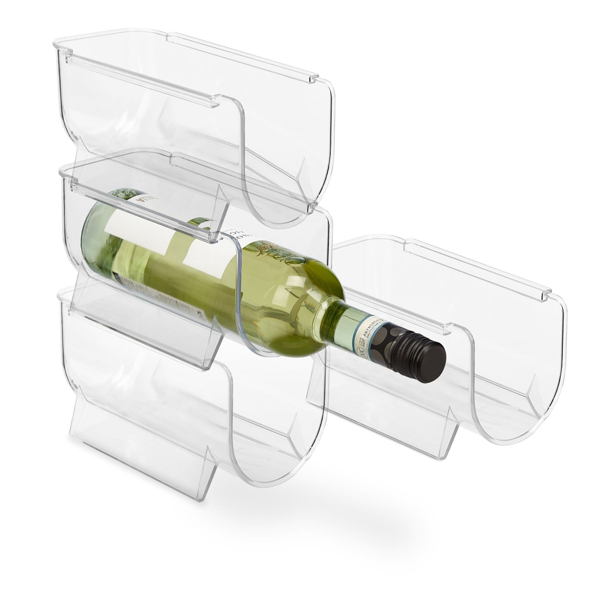 Kühlschrank Organizer Flaschen Set Transparent von Relaxdays