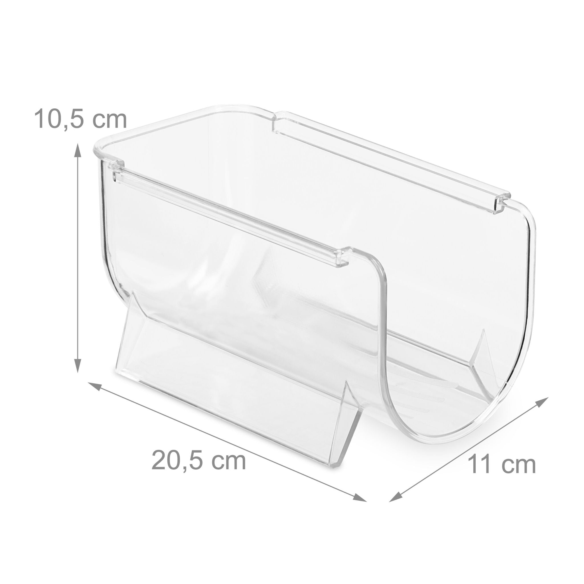 Kühlschrank Organizer Flaschen Set Transparent von Relaxdays