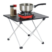 Faltbarer Campingtisch Aluminium Schwarz-Silber von Relaxdays