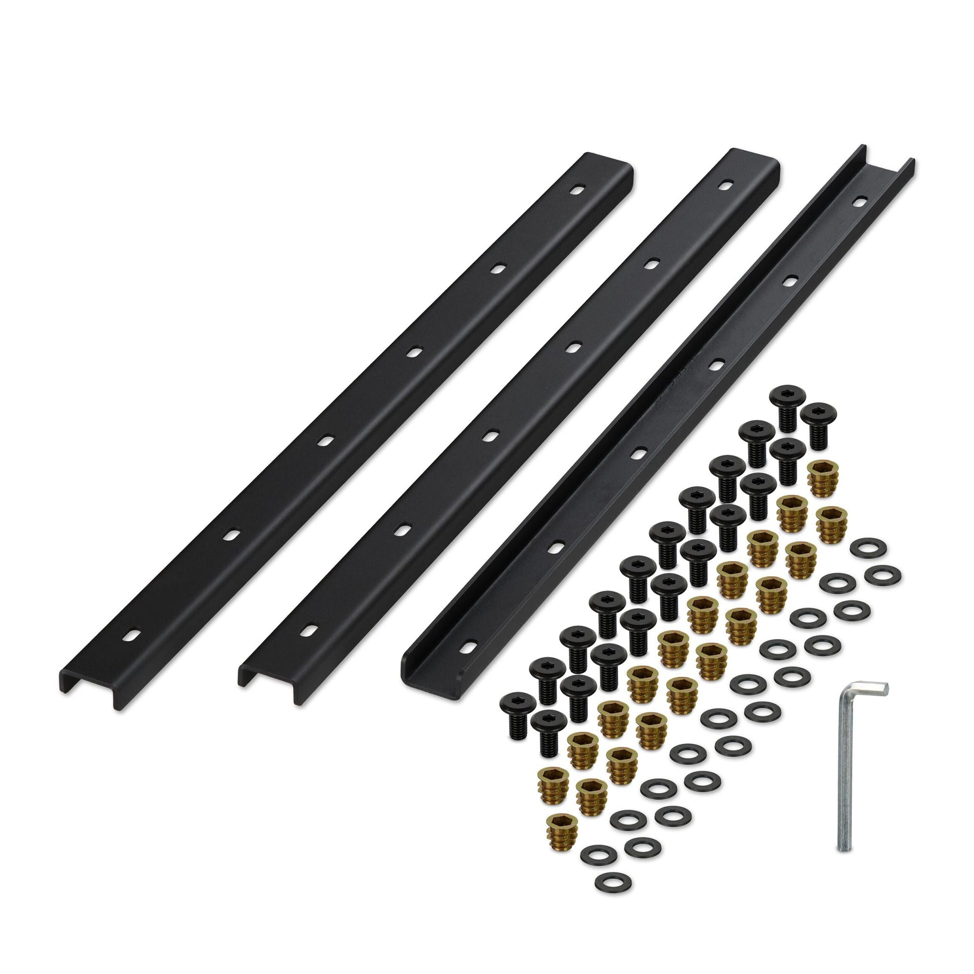 Gratleiste 3er-Set U-Form Gold-Schwarz von Relaxdays