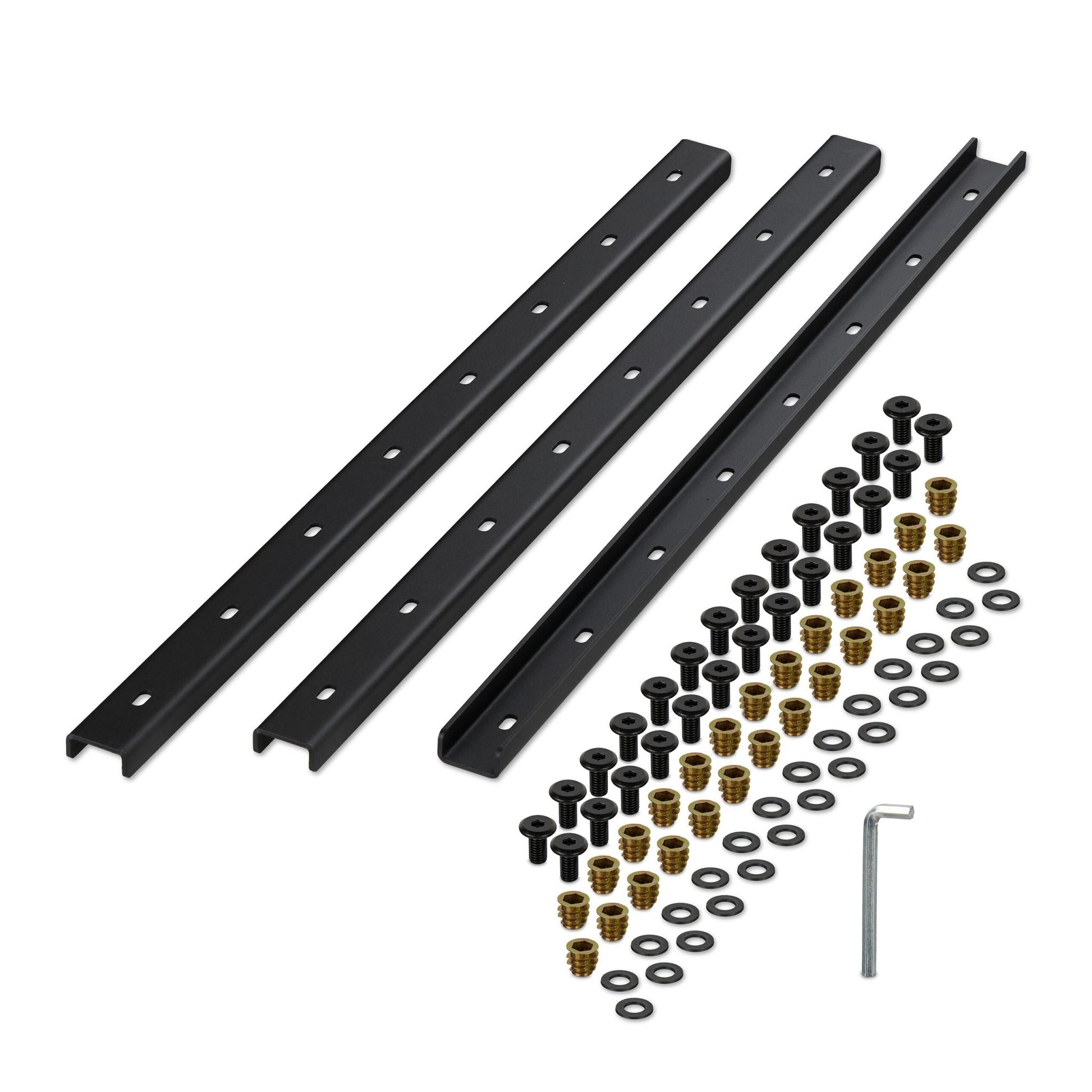 Gratleiste 3er-Set U-Form Gold-Schwarz von Relaxdays