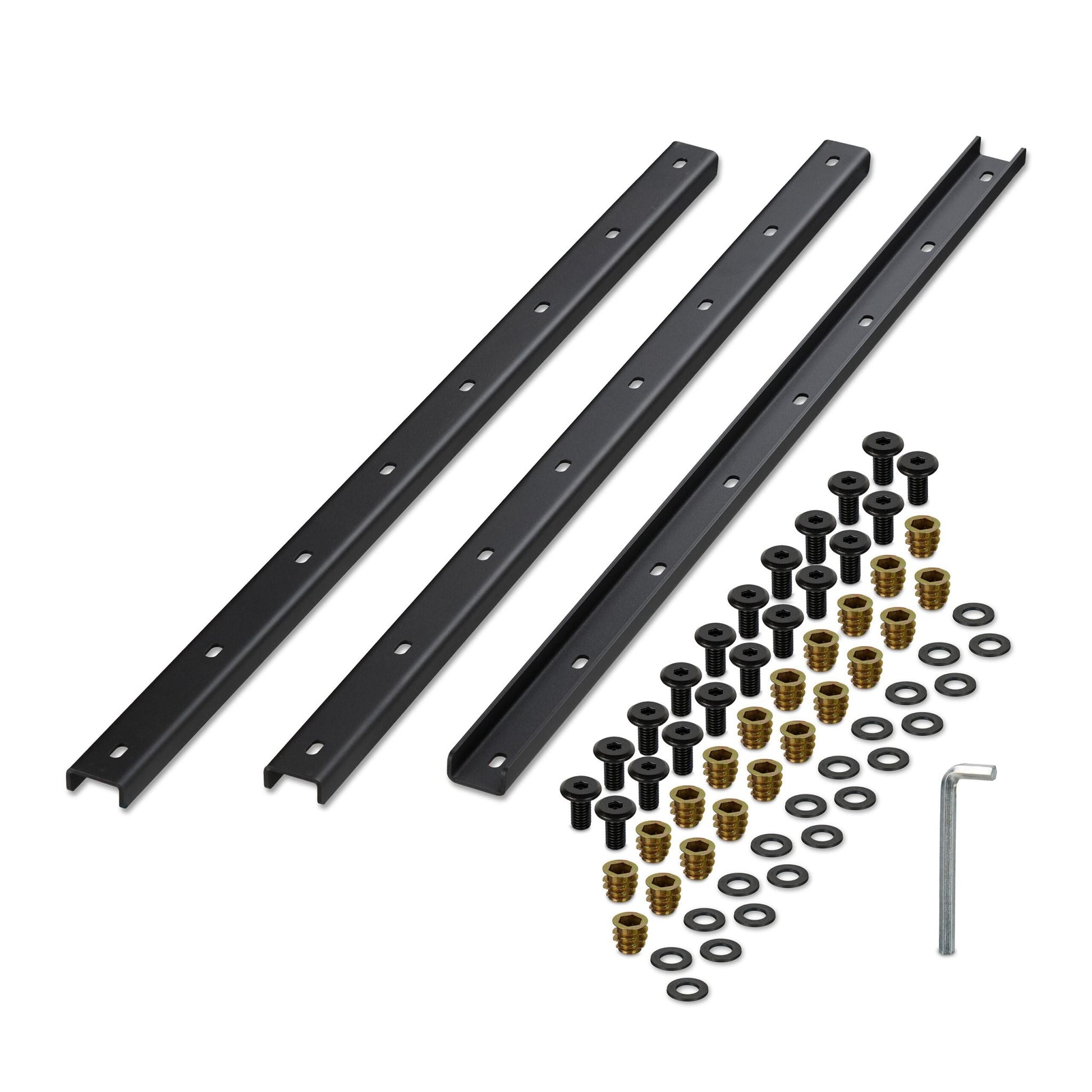 Gratleiste 3er-Set U-Form Gold-Schwarz von Relaxdays