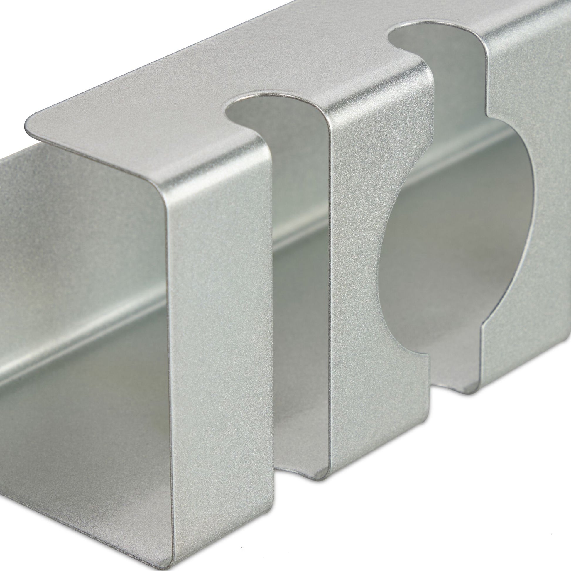Kabelkanal für Schreibtisch 2er-Set Silber von Relaxdays