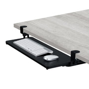 Ausziehbare Tastaturablage zum Klemmen Schwarz von Relaxdays
