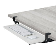 Ausziehbare Tastaturablage zum Klemmen Weiss-Schwarz von Relaxdays