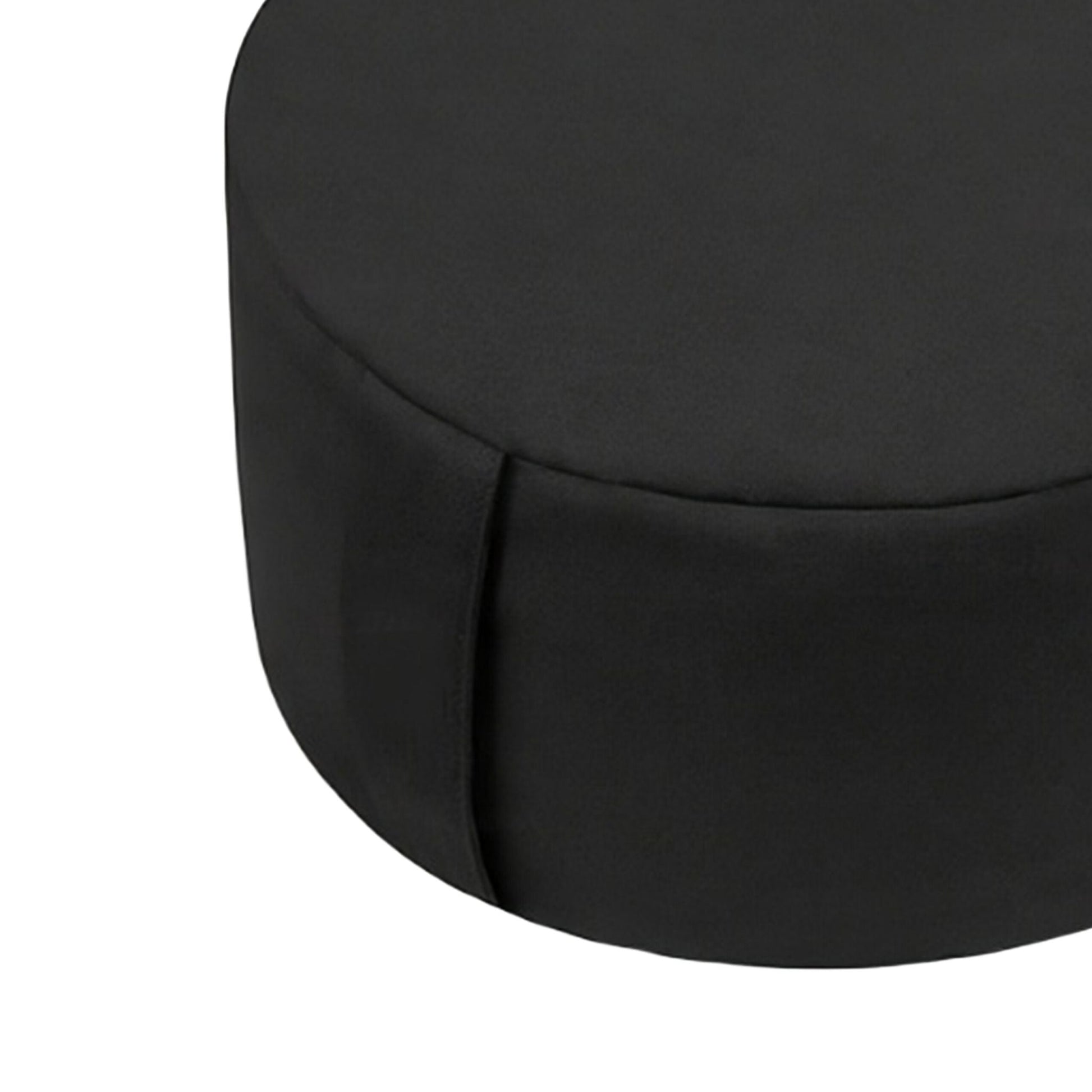 Meditationskissen mit Yogagurt Schwarz von Relaxdays