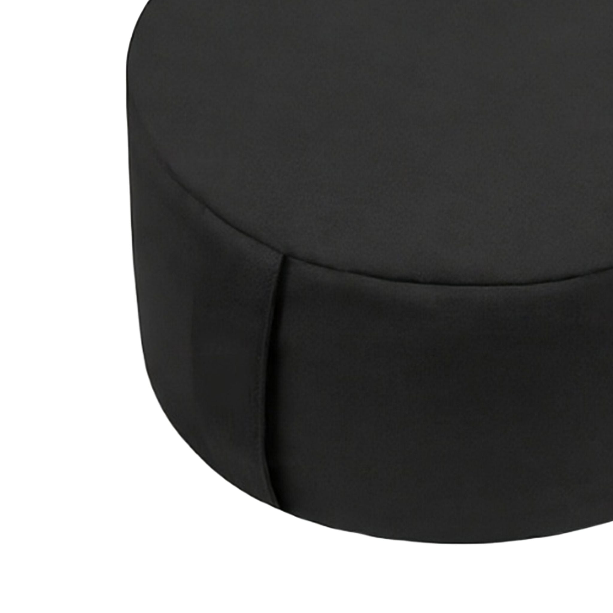 Meditationskissen mit Yogagurt Schwarz von Relaxdays