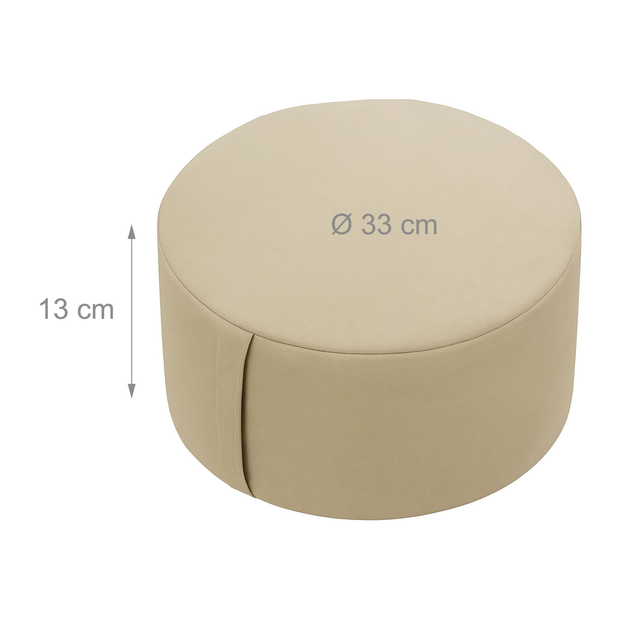 Meditationskissen Yoga Beige von Relaxdays