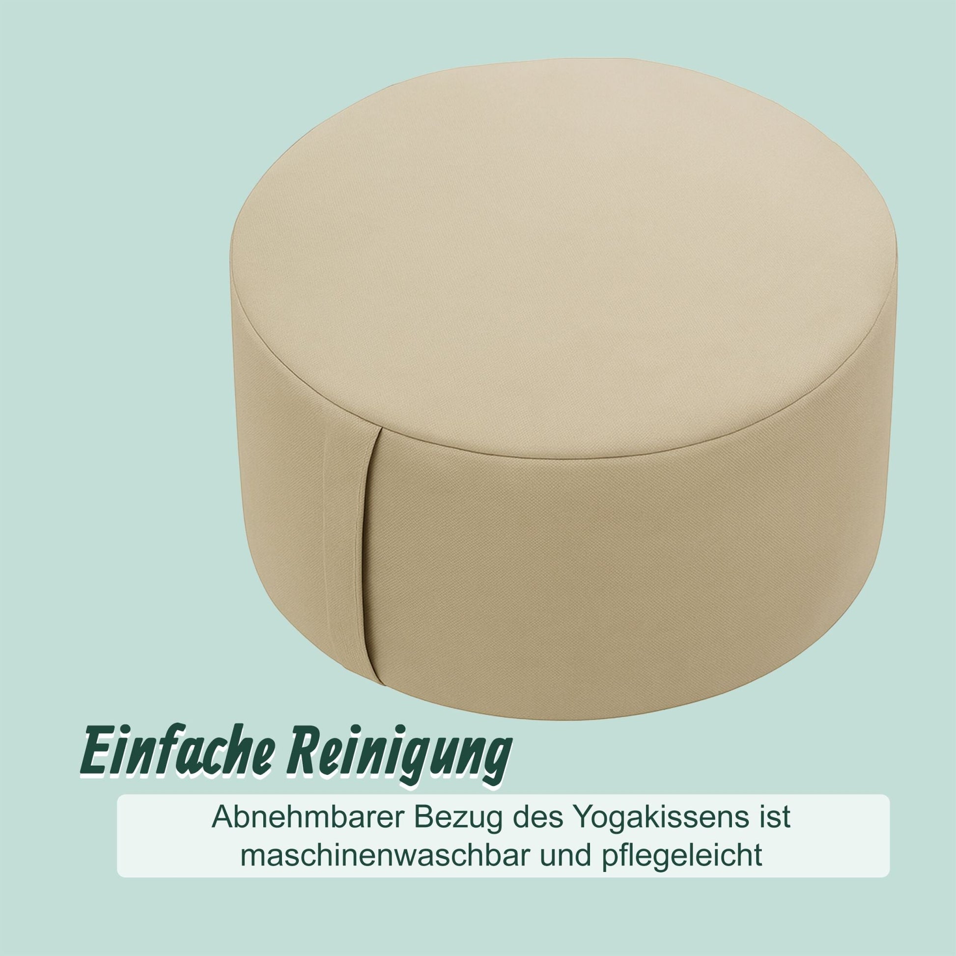 Meditationskissen Yoga Beige von Relaxdays