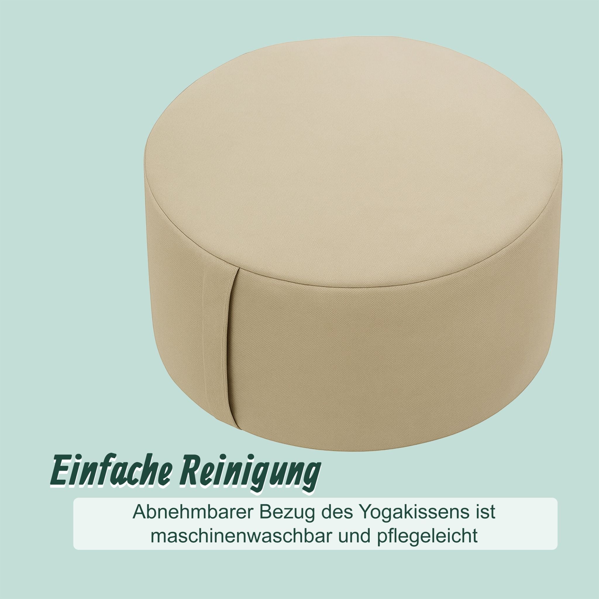 Meditationskissen Yoga Beige von Relaxdays