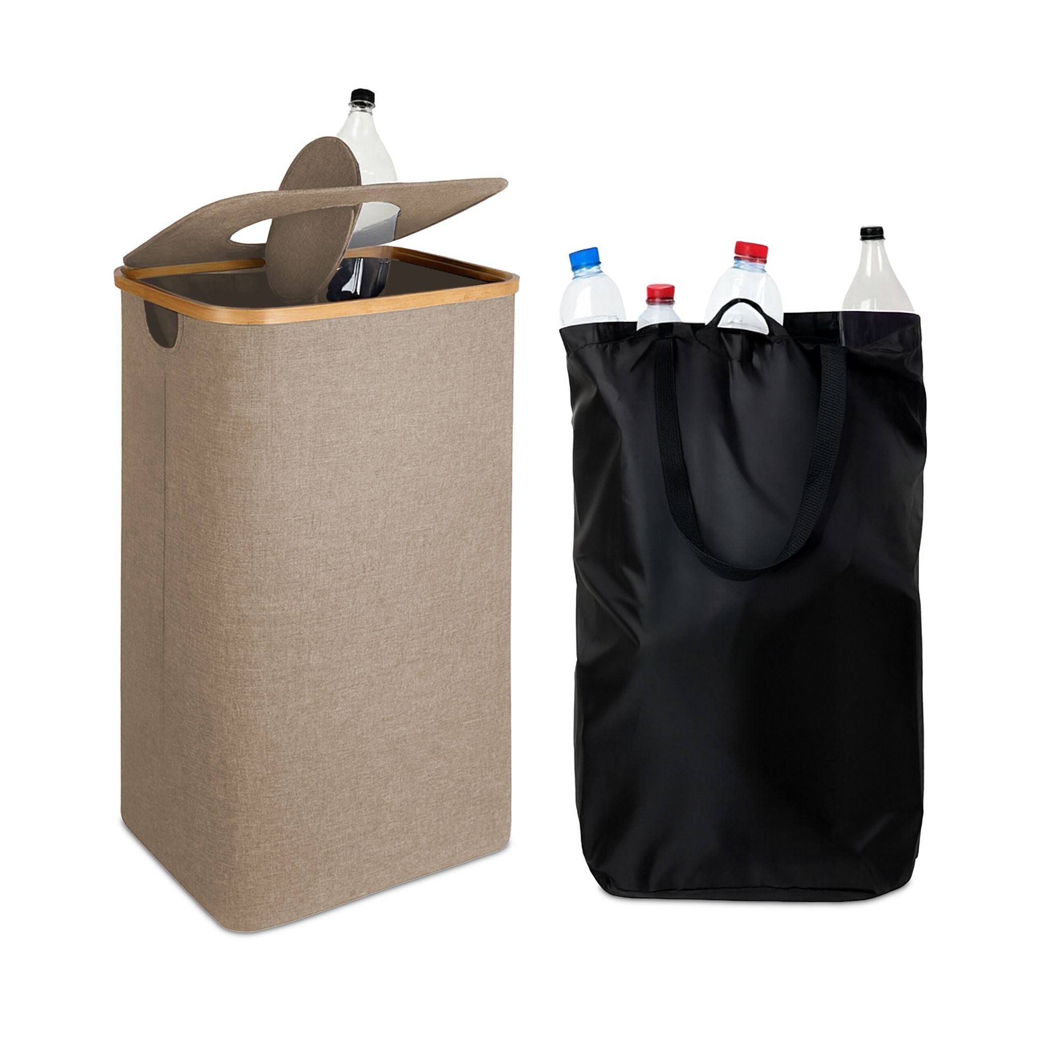 Flaschen Sammelbehälter 100l Beige-Hellbraun von guteszeug.ch