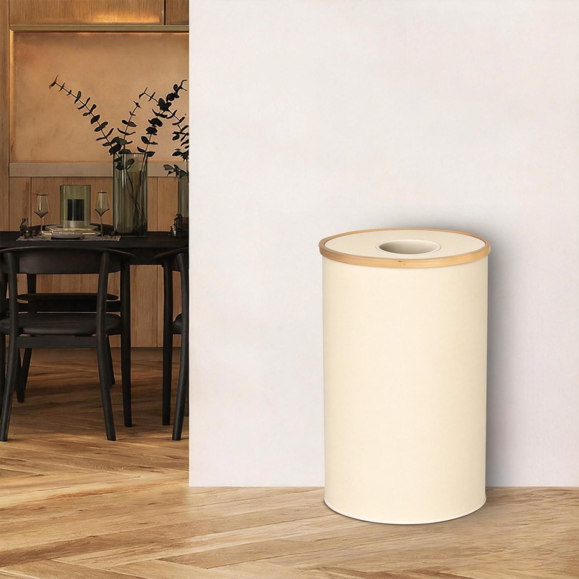Pfandflaschen Sammelbehälter 100l Beige-Hellbraun von Relaxdays