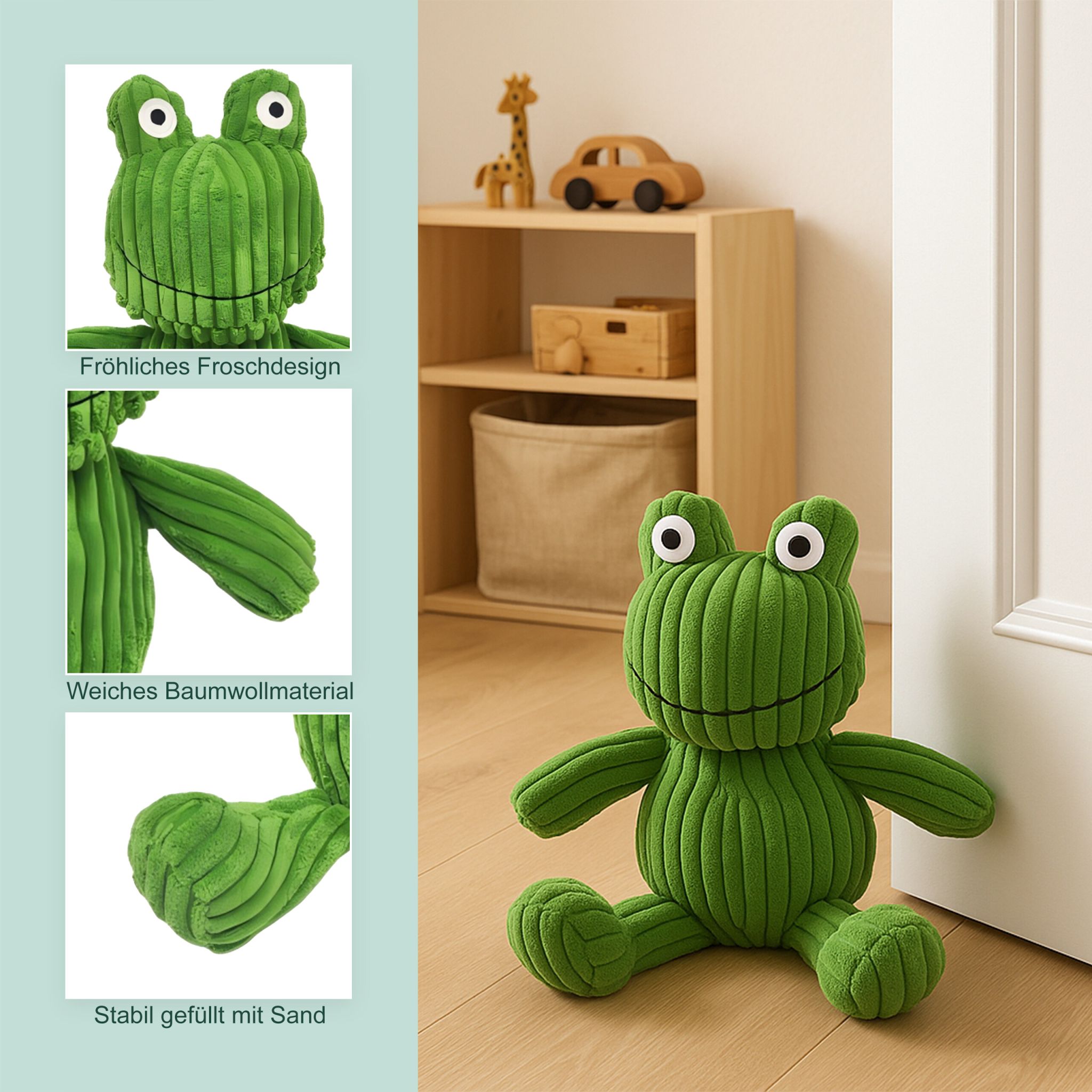 Türstopper Frosch Grün von Relaxdays