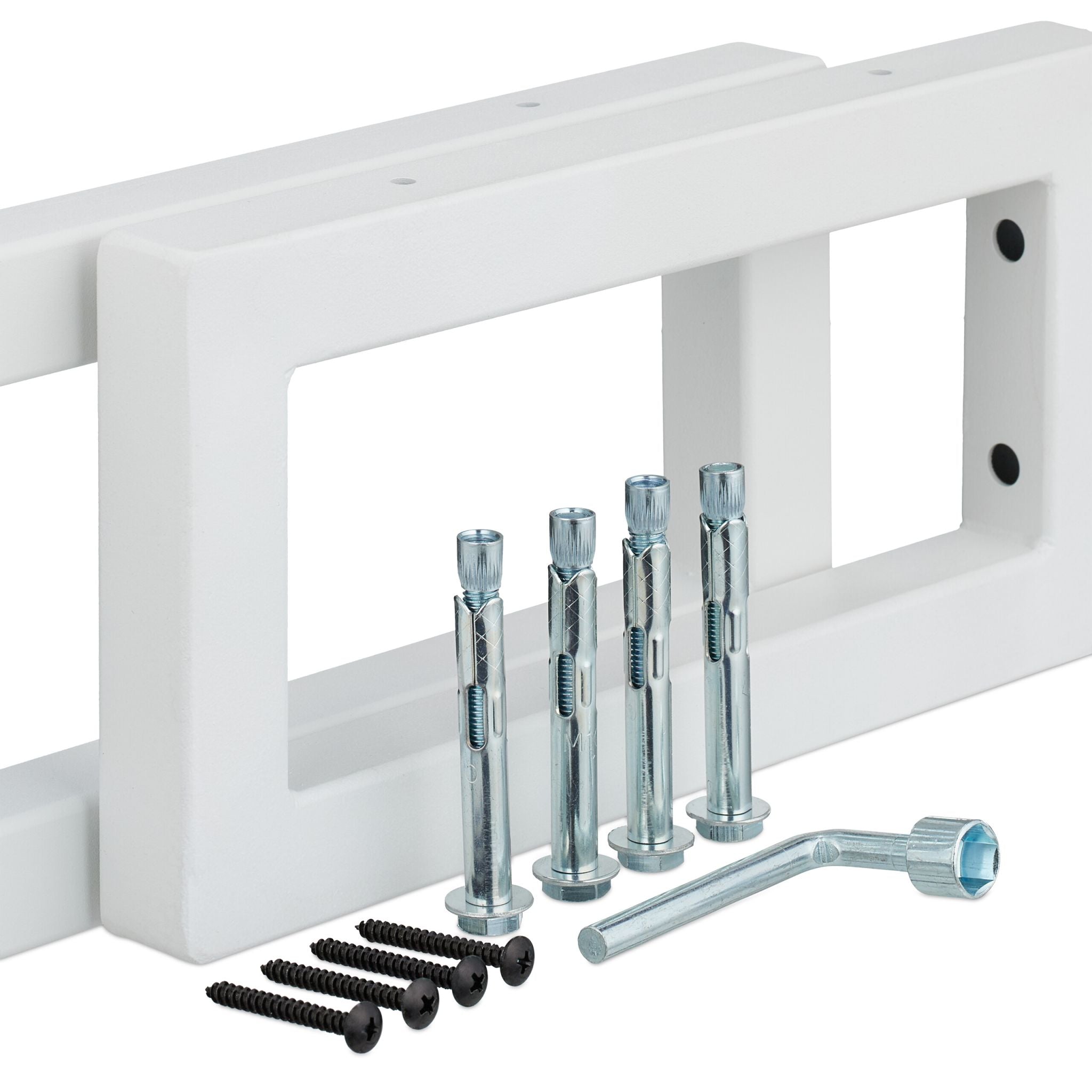 Wandkonsole 2er-Set Weiss von Relaxdays