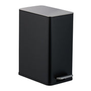 Kosmetikeimer 10 Liter Schwarz-Silber von Relaxdays