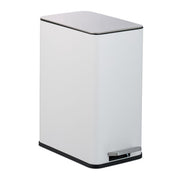 Kosmetikeimer 10 Liter Weiss-Schwarz-Silber von Relaxdays