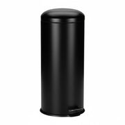 Mülleimer 30L Schwarz-Silber von Relaxdays